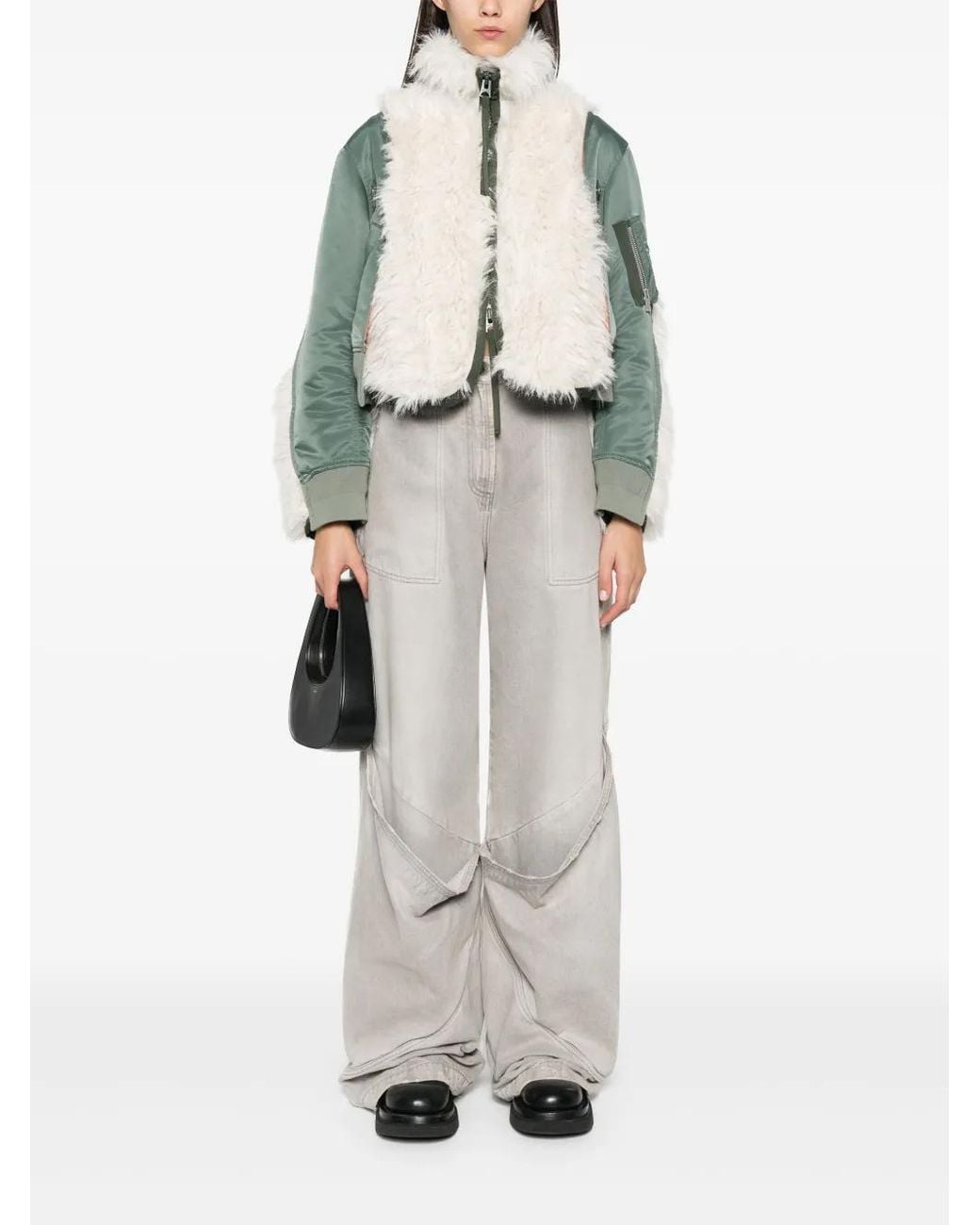 Sacai Blue Panelled Jacket