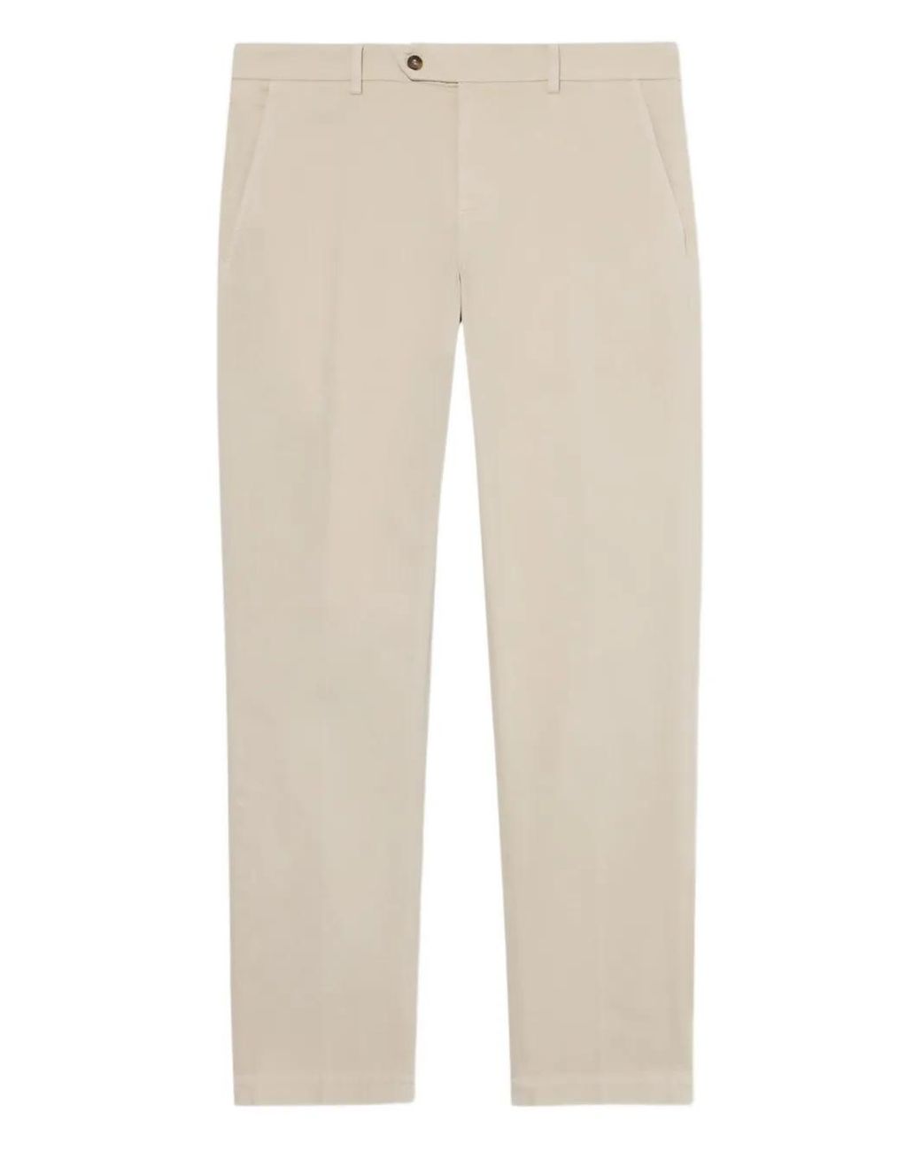 Brooks Brothers Natural Cotton-Blend Trousers for men