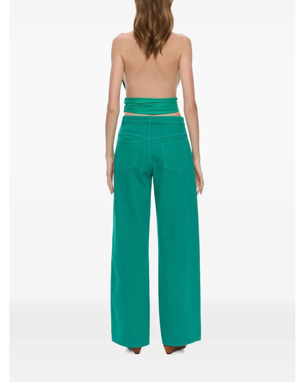 Christopher Esber Green Quartz Relaxed-Fit Jeans