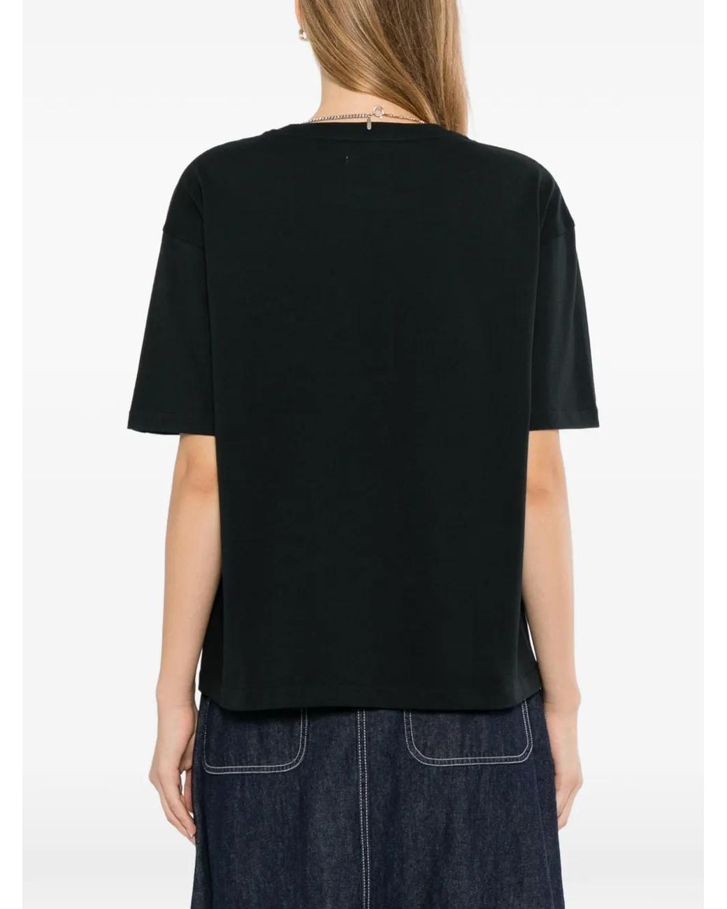 SPORT b. by agnès b. Black Logo-Print T-Shirt