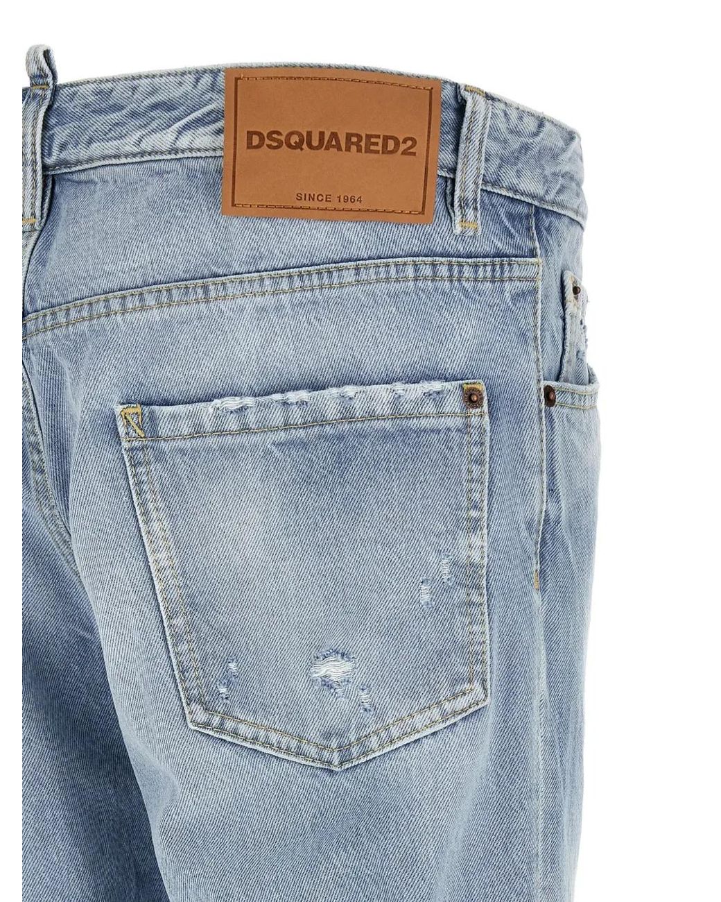 Vaqueros Rasgados Con Trabillas DSquared² de hombre de color Blue