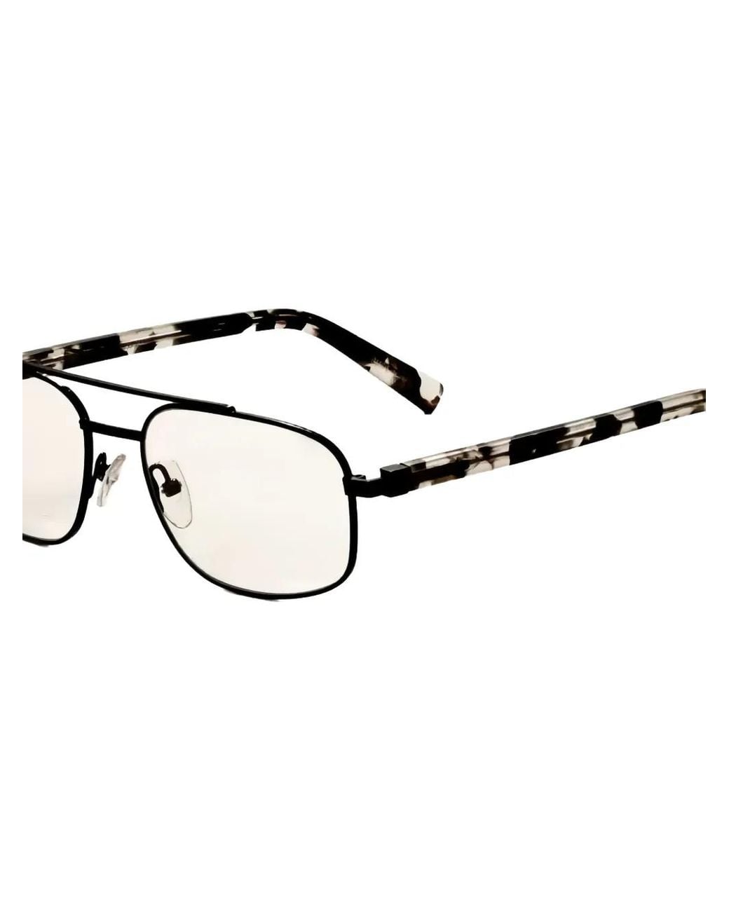 Tumi White Pilot-Frame Glasses for men