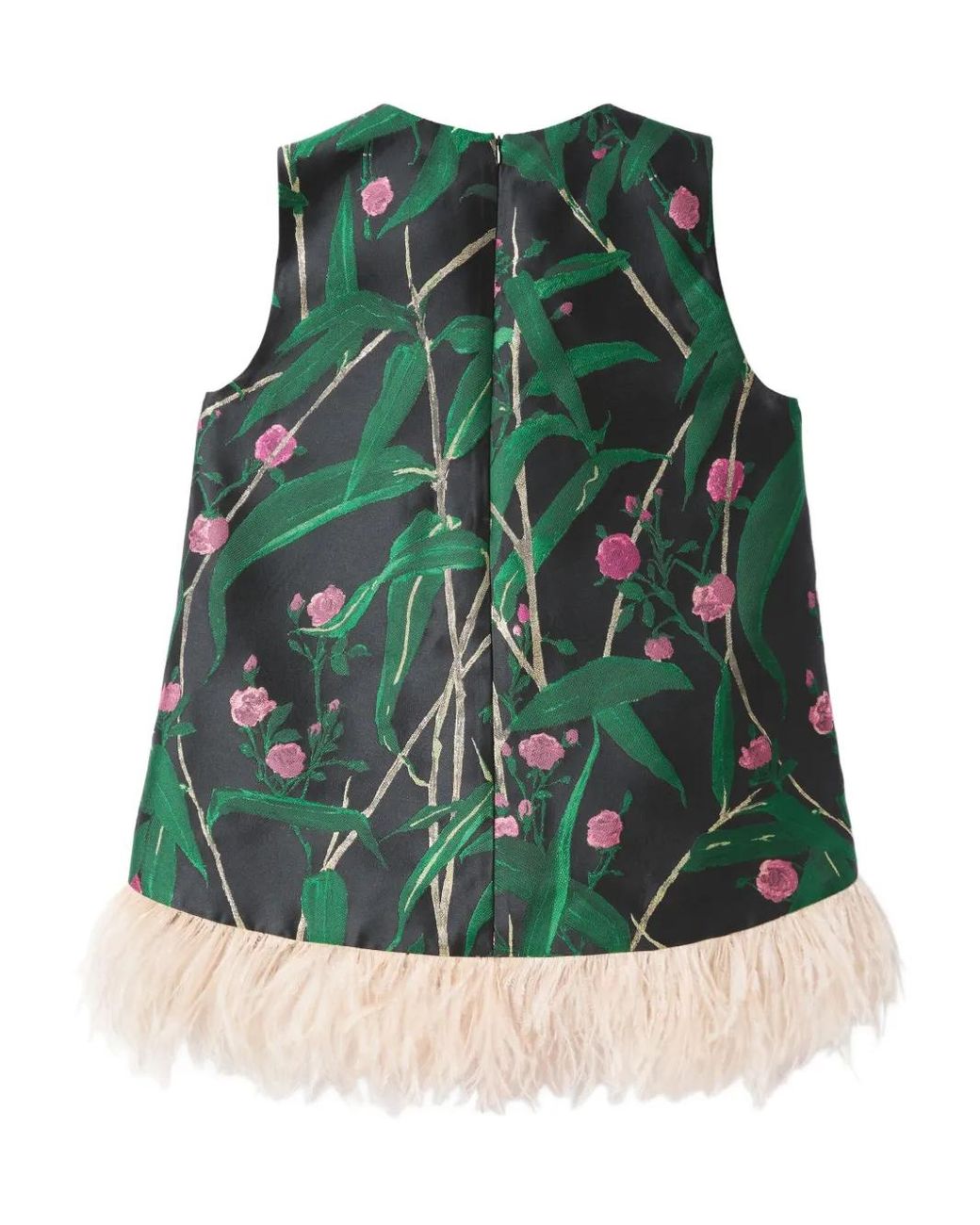 LaDoubleJ Green Bamboo-Print Top