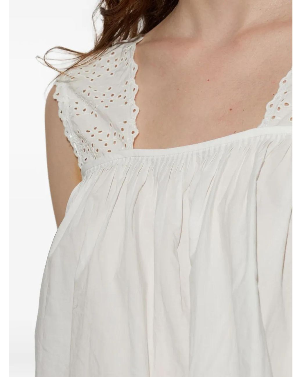 Posse White Blouse Harriet À Broderie Anglaise