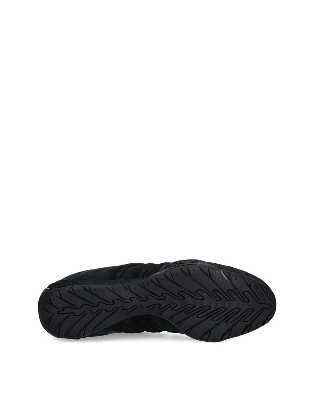 Adidas Black Adiracer Lo Suede Three-Stripe Sneakers