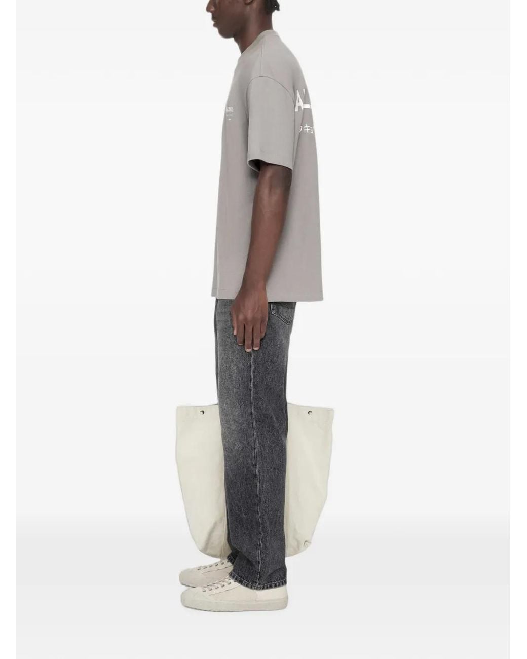 AllSaints Gray Underground Short Sleeve T-Shirt for men