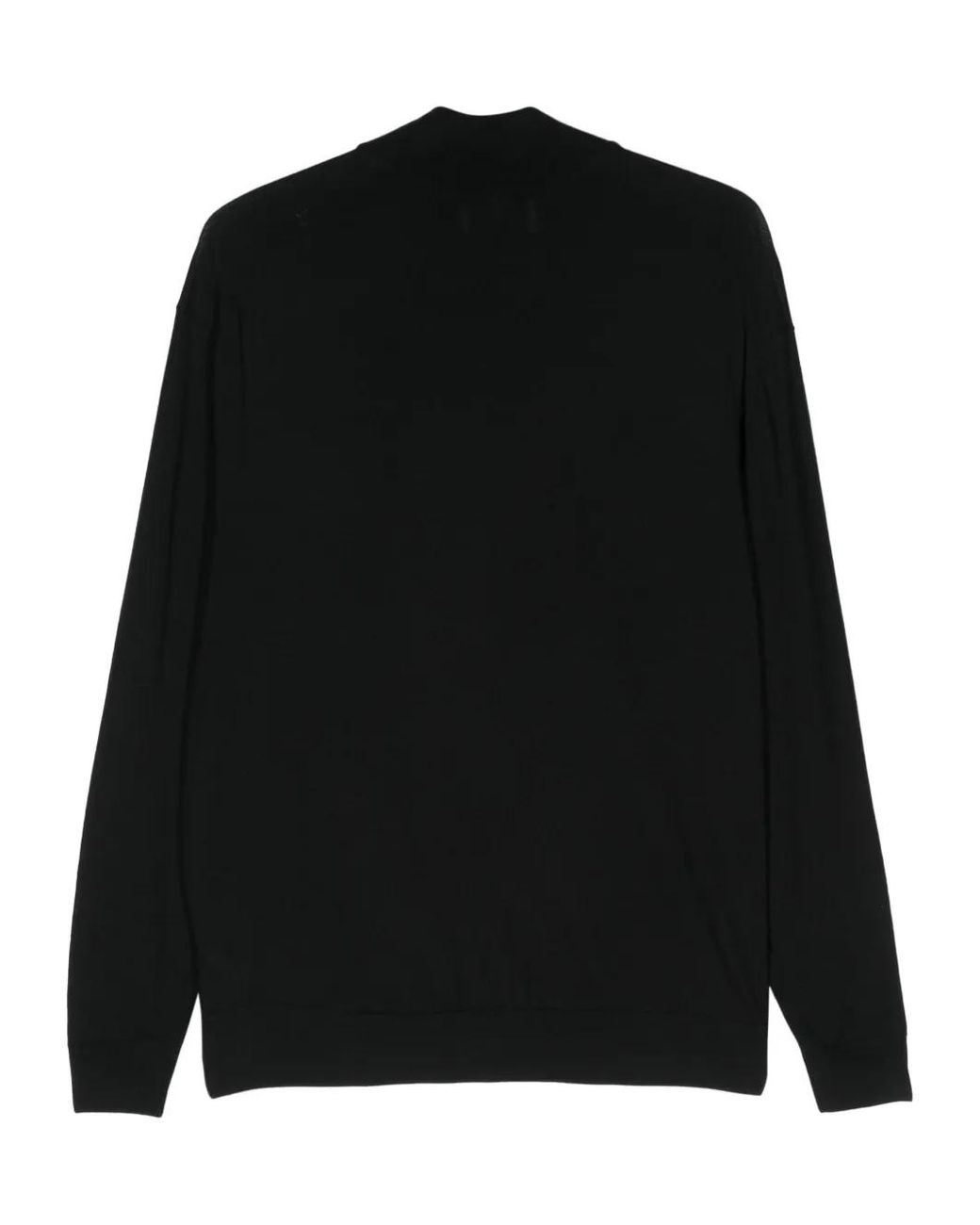 D4.0 Black Wool Sweater for men