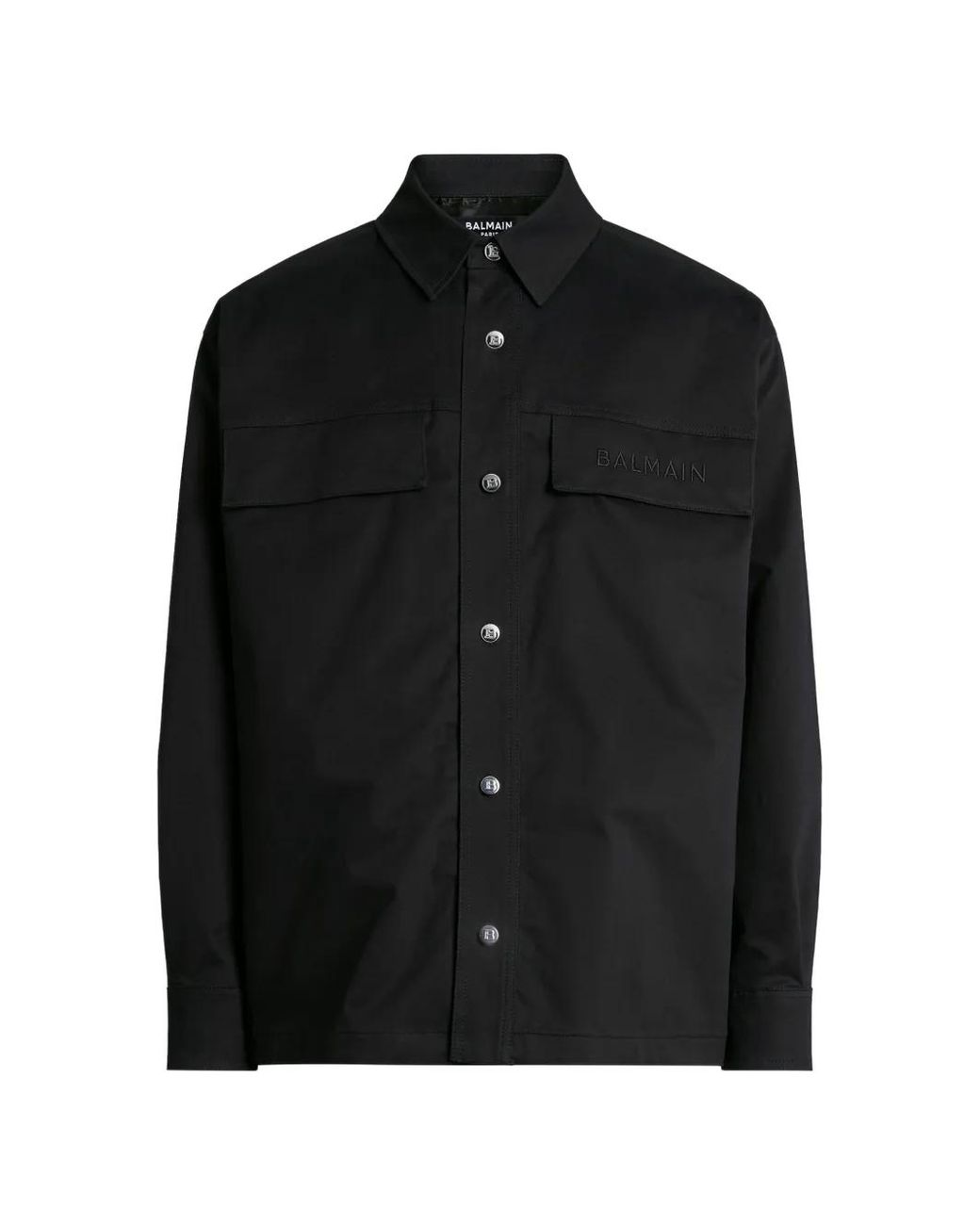 Balmain Black Windbreaker Jacket for men