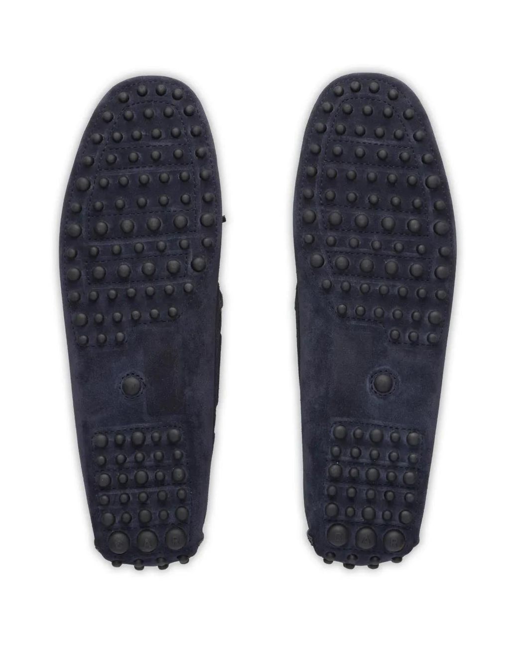Car Shoe Blue Tassel-Detail Suede Boat Shoes for men