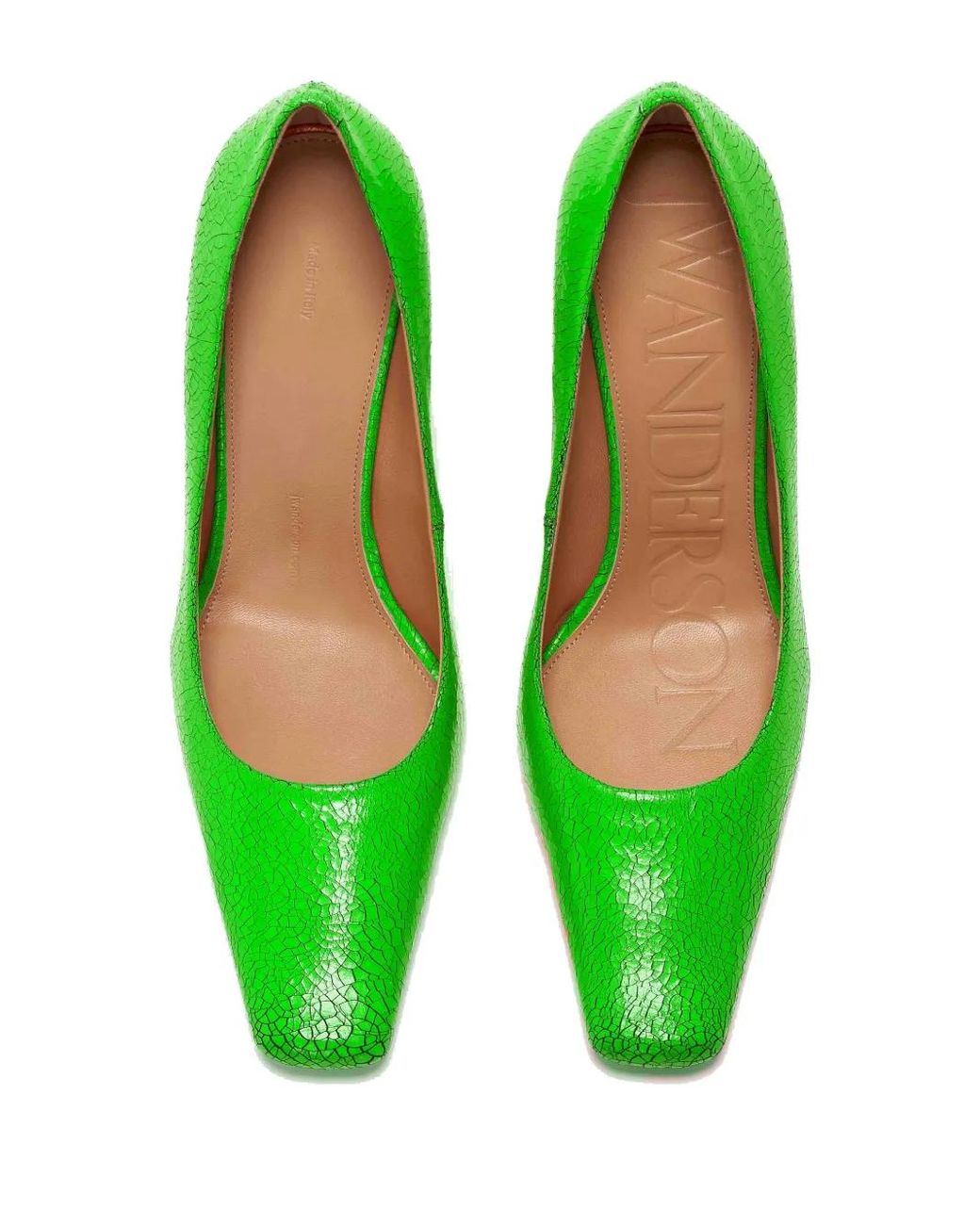 J.W. Anderson Green Jw Bubble Heel Leather Pumps