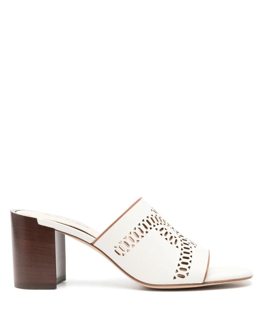 Tod's White Kate Leather Sandals