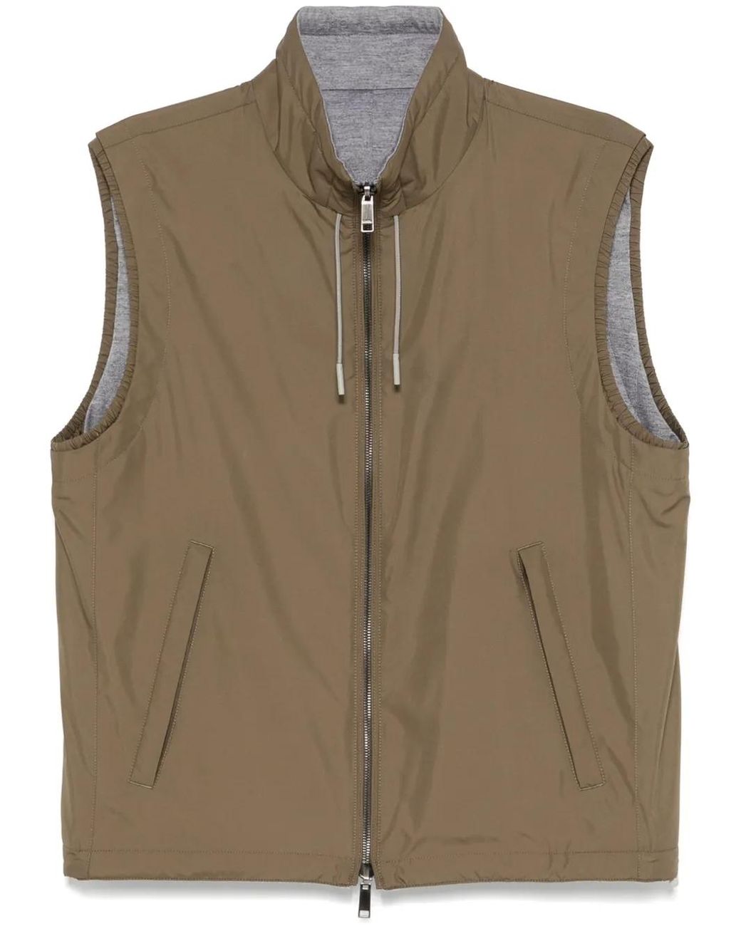 Zegna Green Reversible Gilet for men
