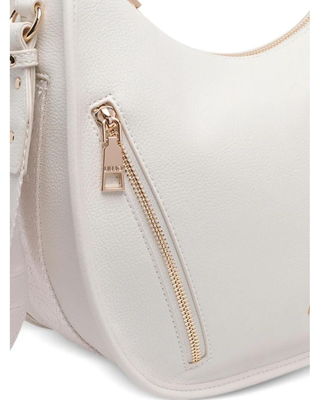 Liu Jo White Medium Zip-Up Shoulder Bag