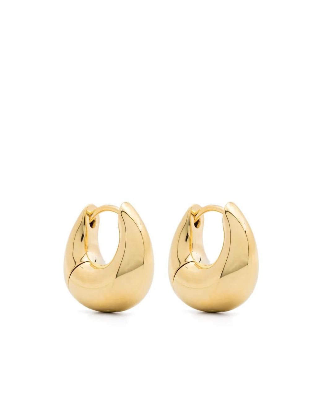 Tom Wood Metallic Small Bao Hoop Earrings
