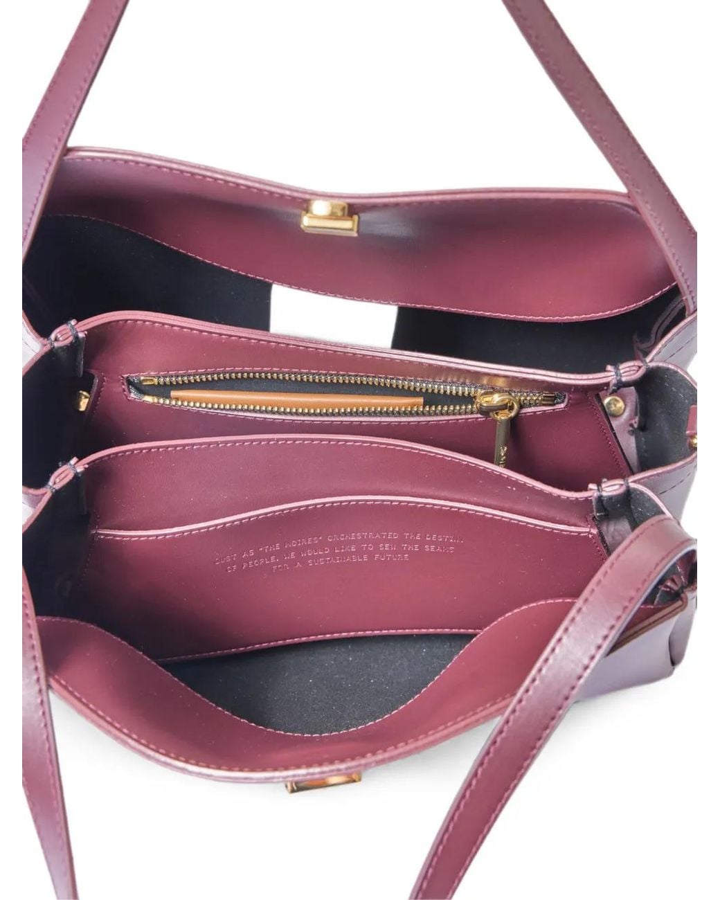 THEMOIRÈ Purple Medium Eudora Bucket Bag