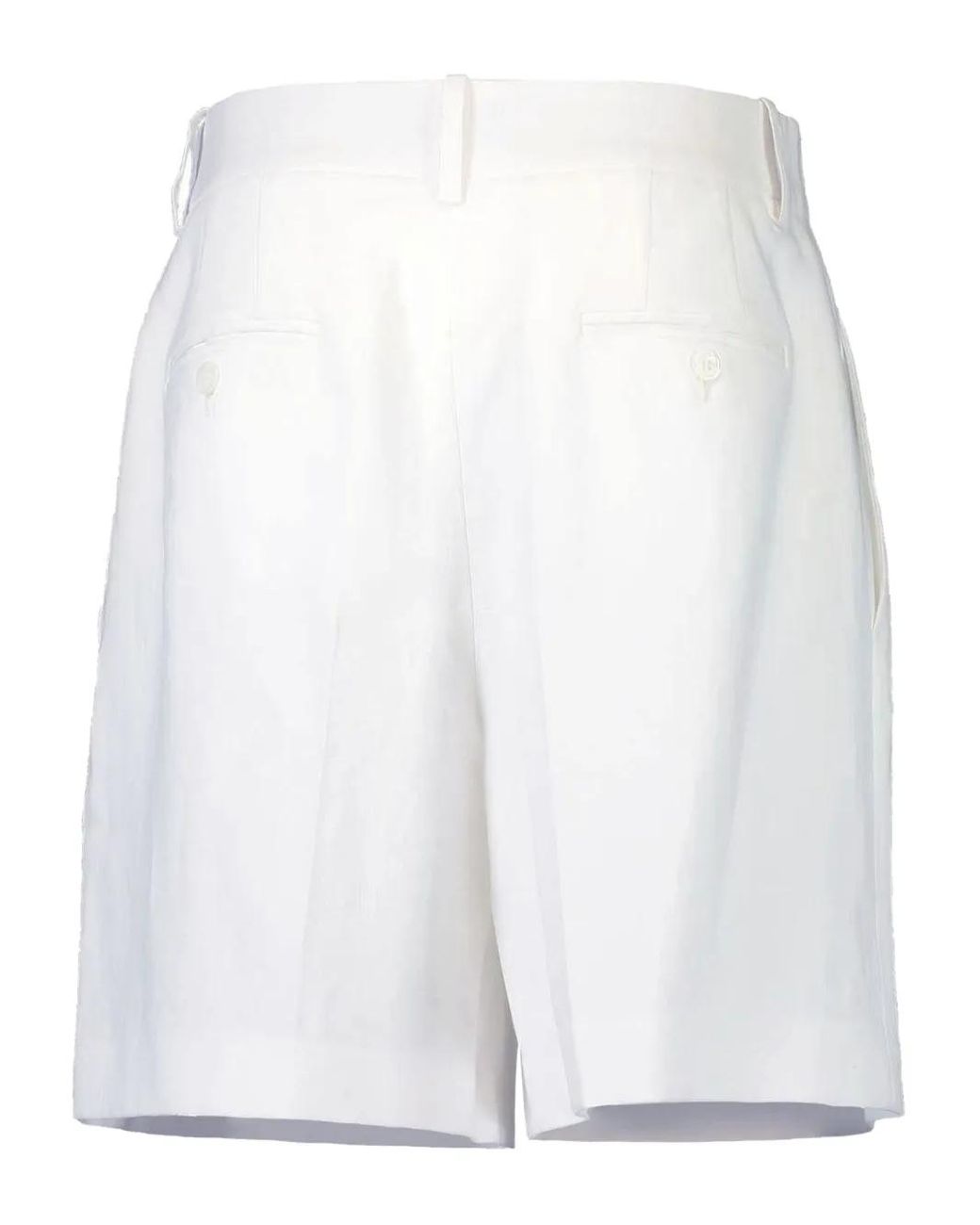 Michael Kors White Pleated Shorts