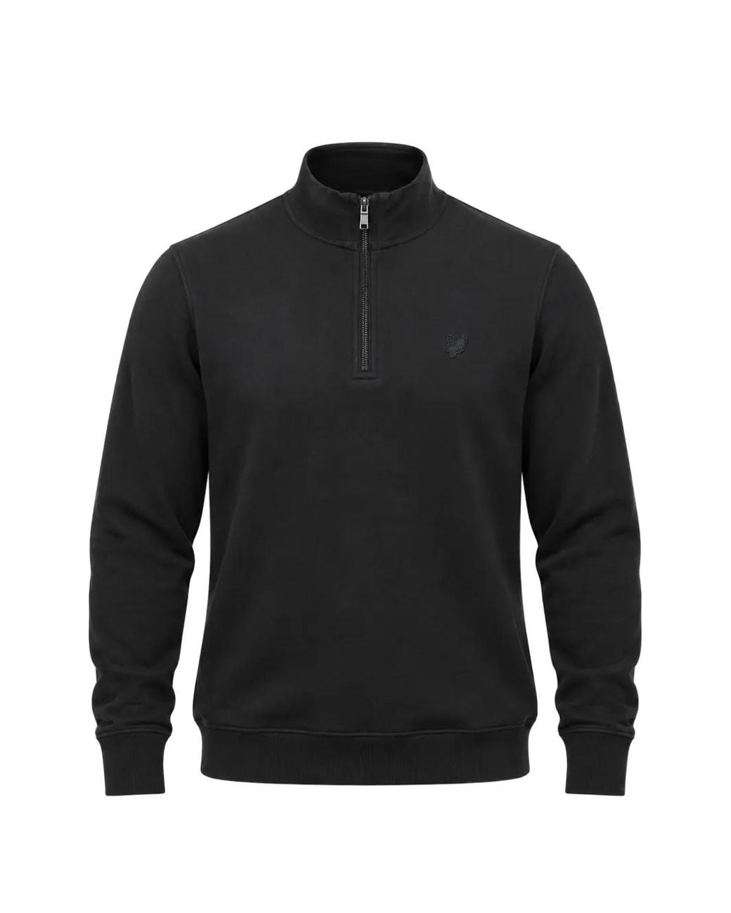 Lyle & Scott Black Logo-Patch Sweatshirt for men