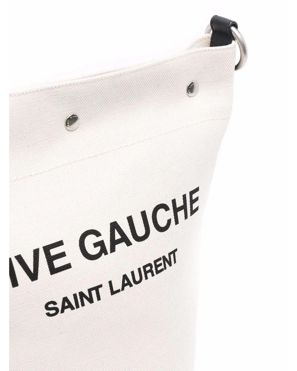 Saint Laurent Multicolor Logo-Print Bucket Shoulder Bag for men