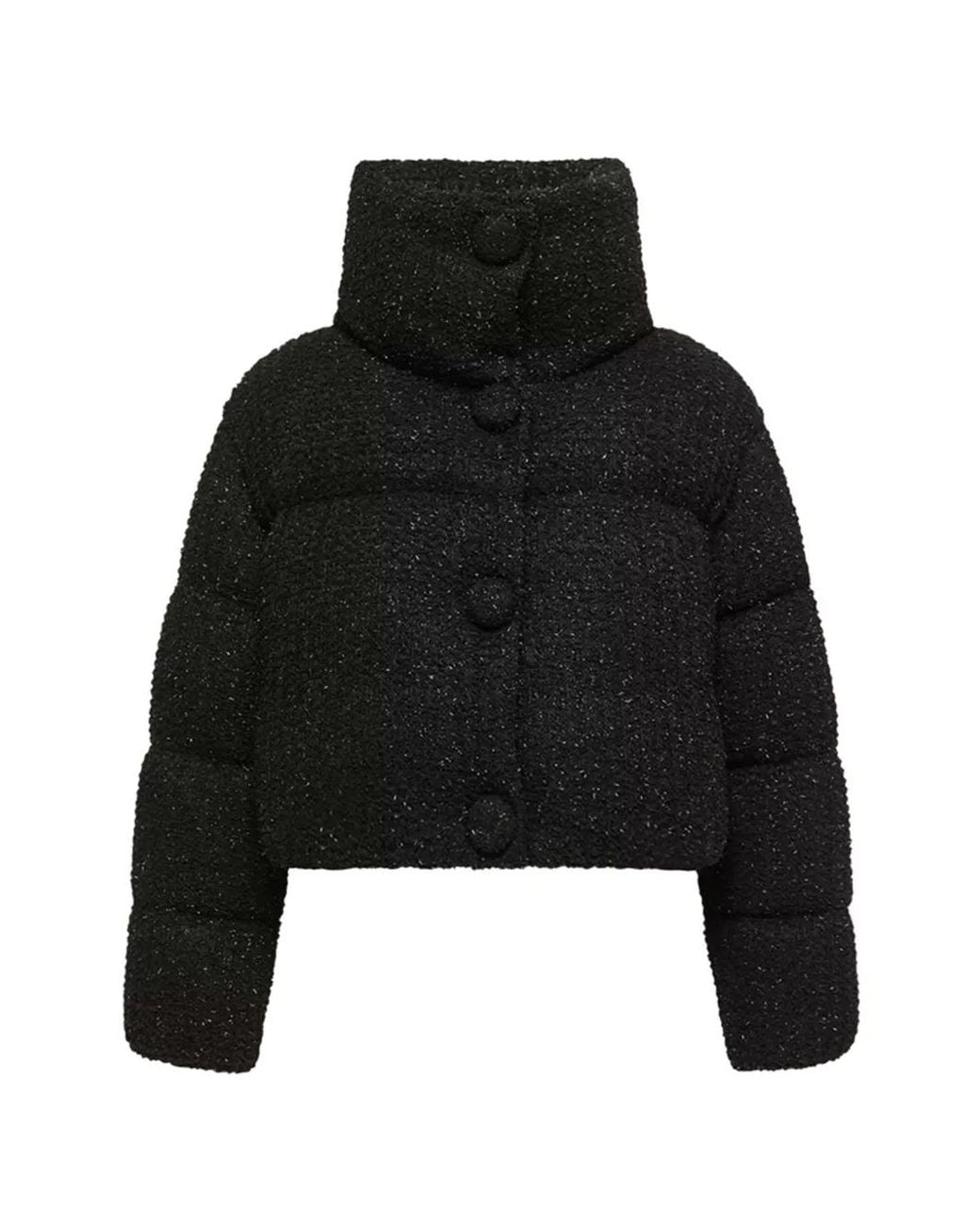 Moncler Black Almee Teddy Short Down Jacket