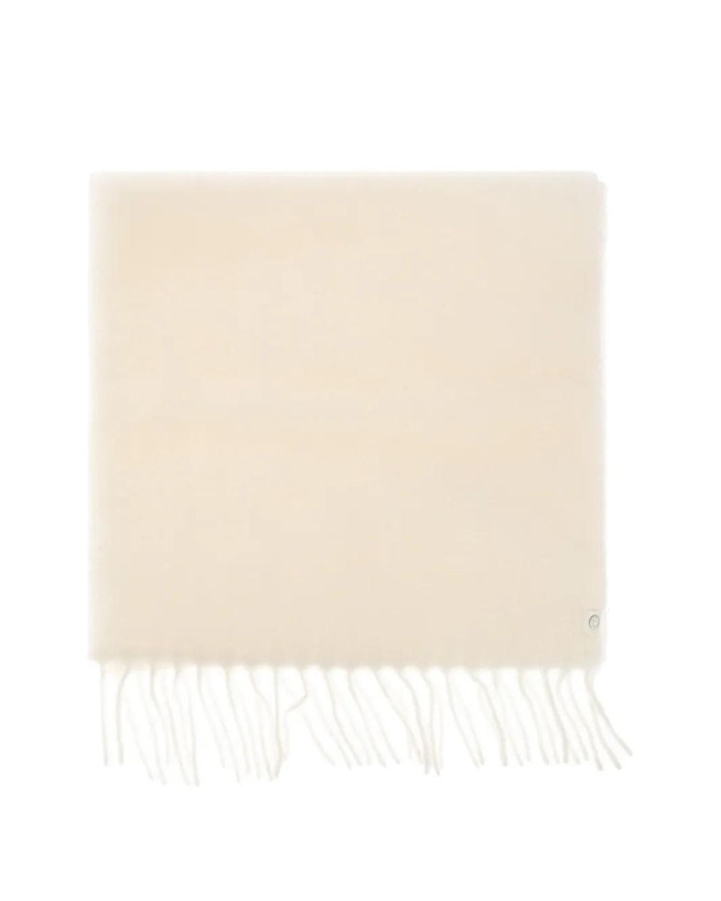 Canada Goose Natural Logo-Patch Fringed Scarf