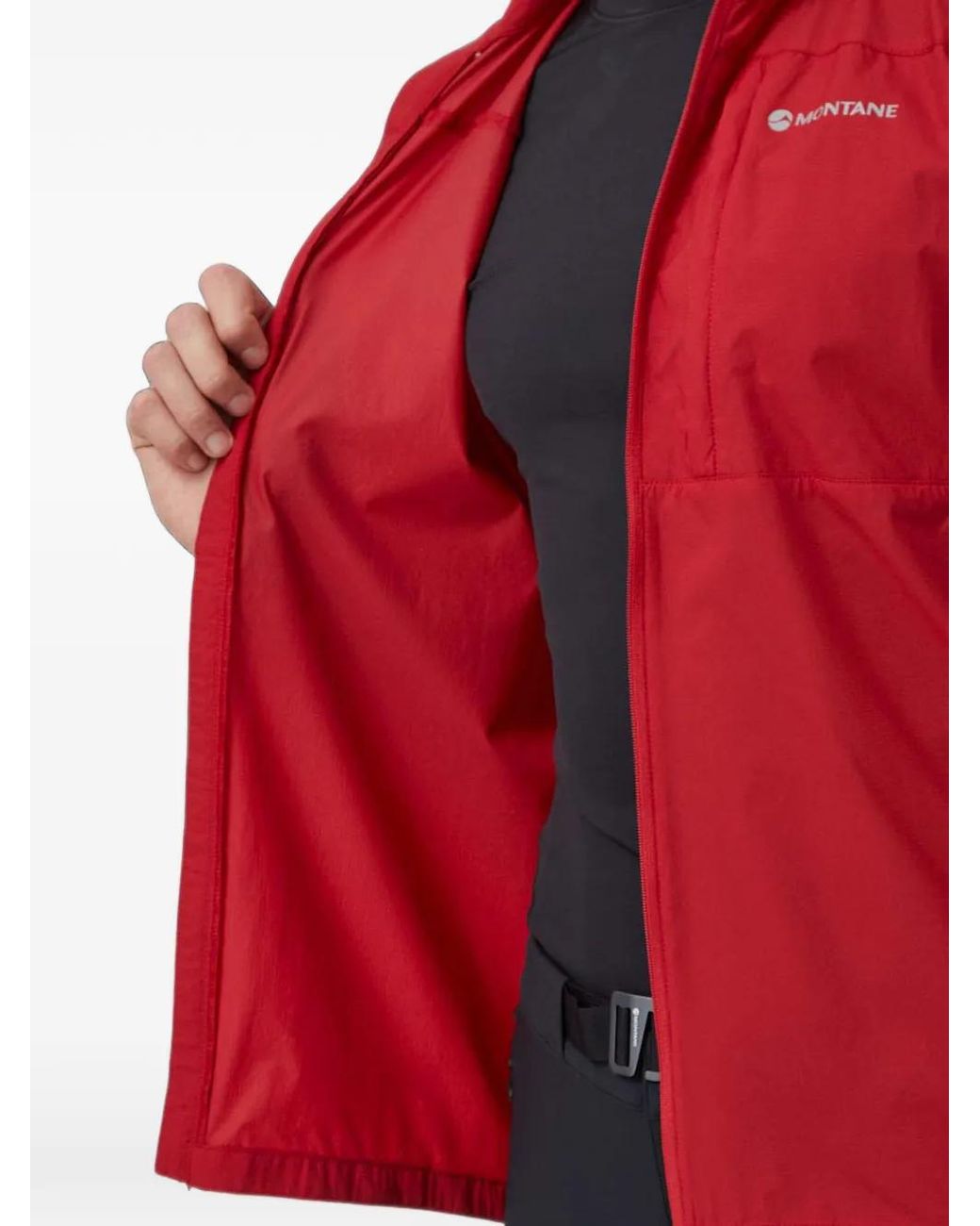 MONTANÉ Red Veste Zippée À Logo Imprimé for men