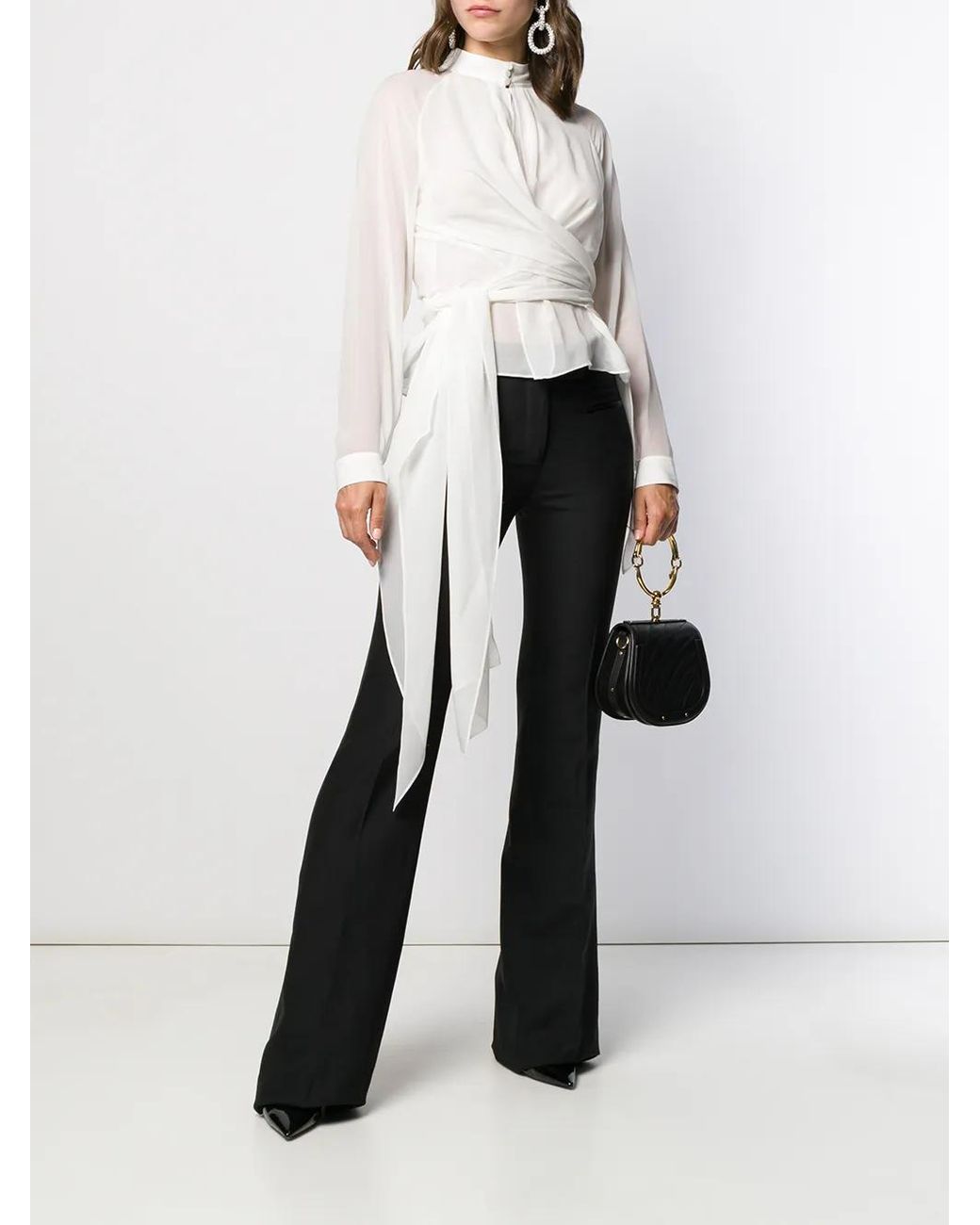 Tom Ford Black Flared Tailored Trousers