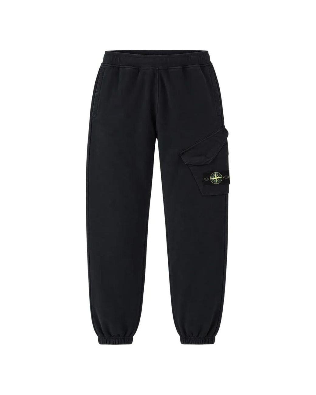Stone Island Blue Logo-Patch Cargo Track Pants for men