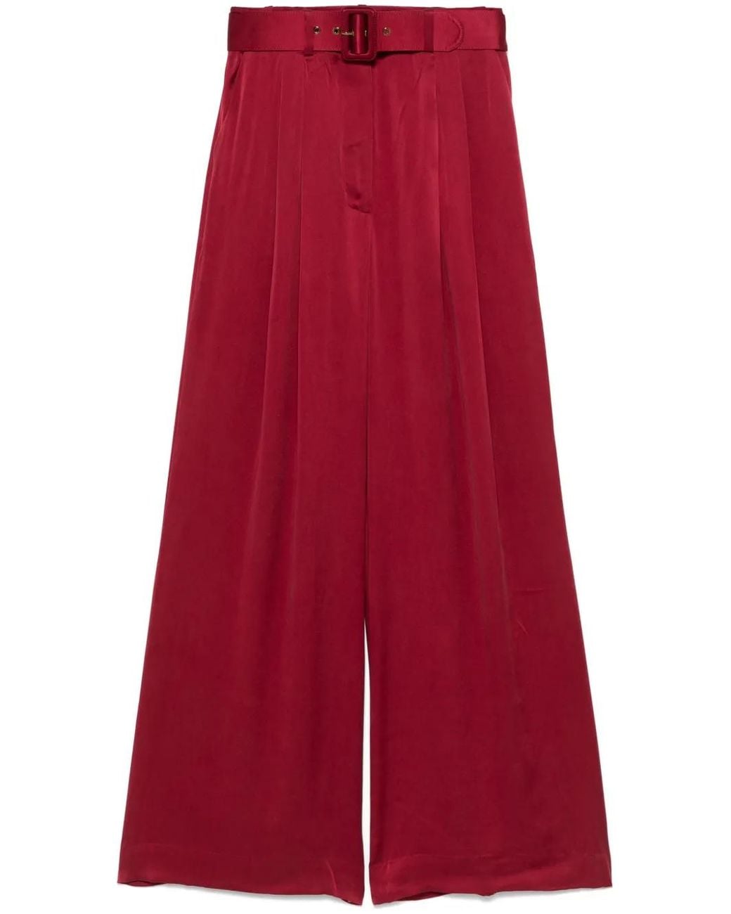 Zimmermann Red Tuck Trousers