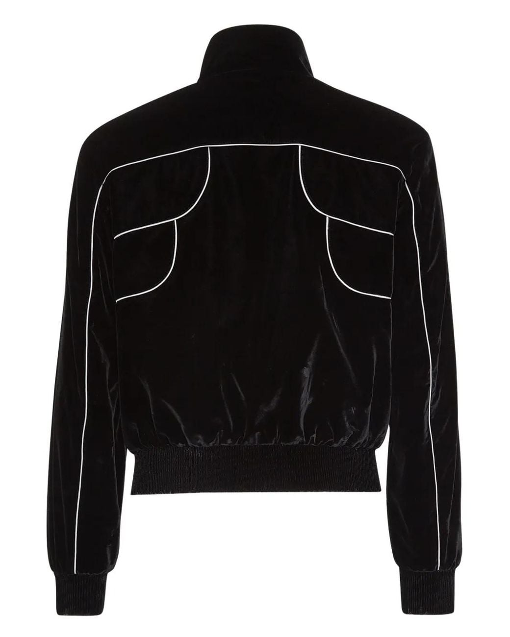 DSquared² Black Velour Bomber Jacket for men