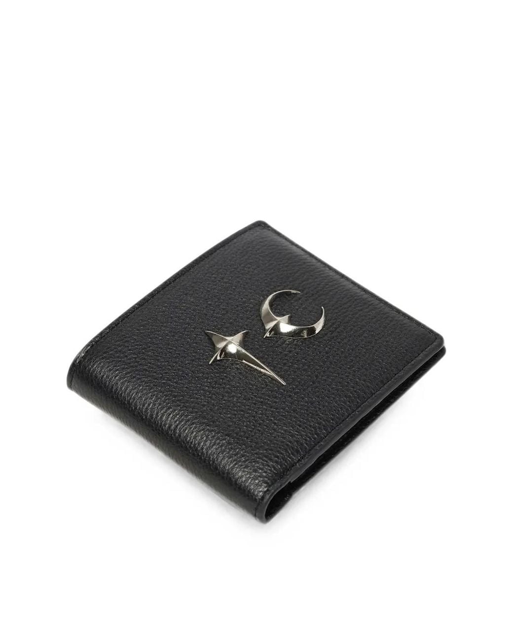 THUG CLUB Black Rock Logo-Plaque Wallet for men