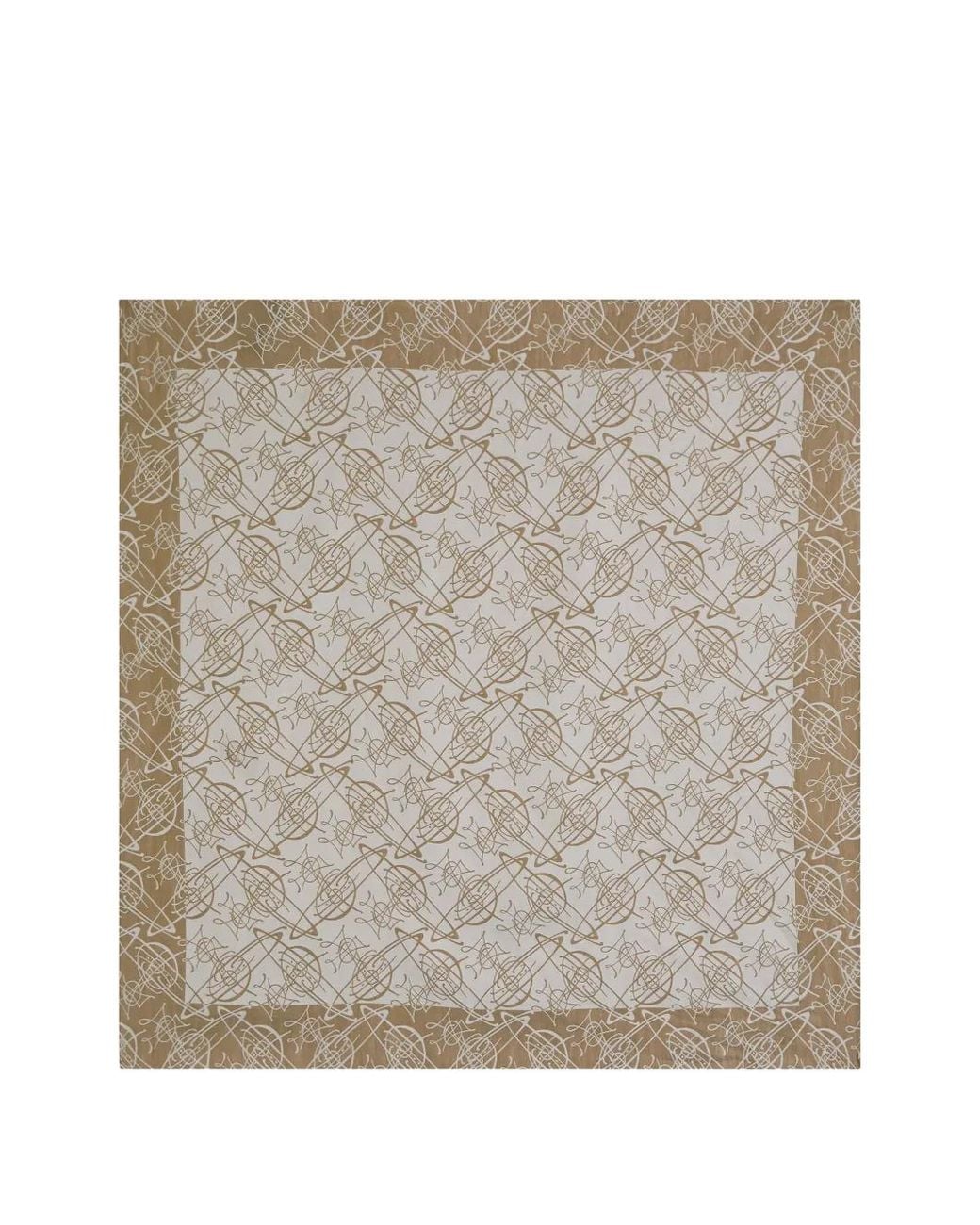 Vivienne Westwood Gray Orb-Print Scarf