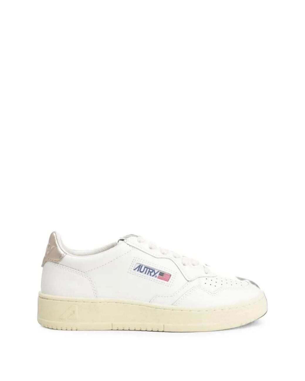 Autry White Medalist Low Sneakers