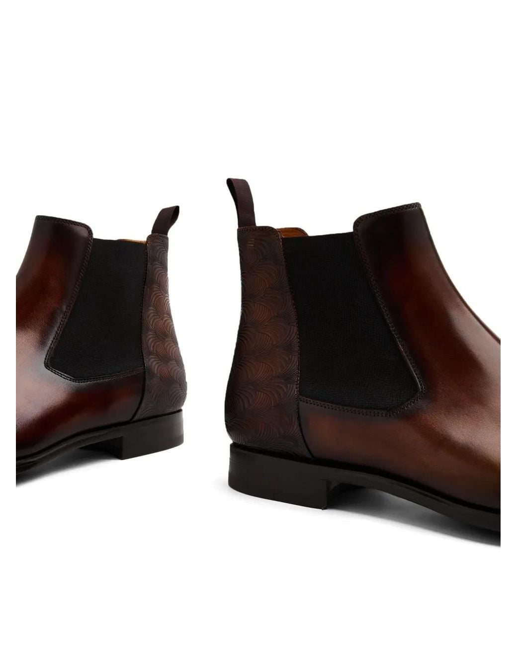 Magnanni Shoes Brown Thunder Chelsea Boots for men