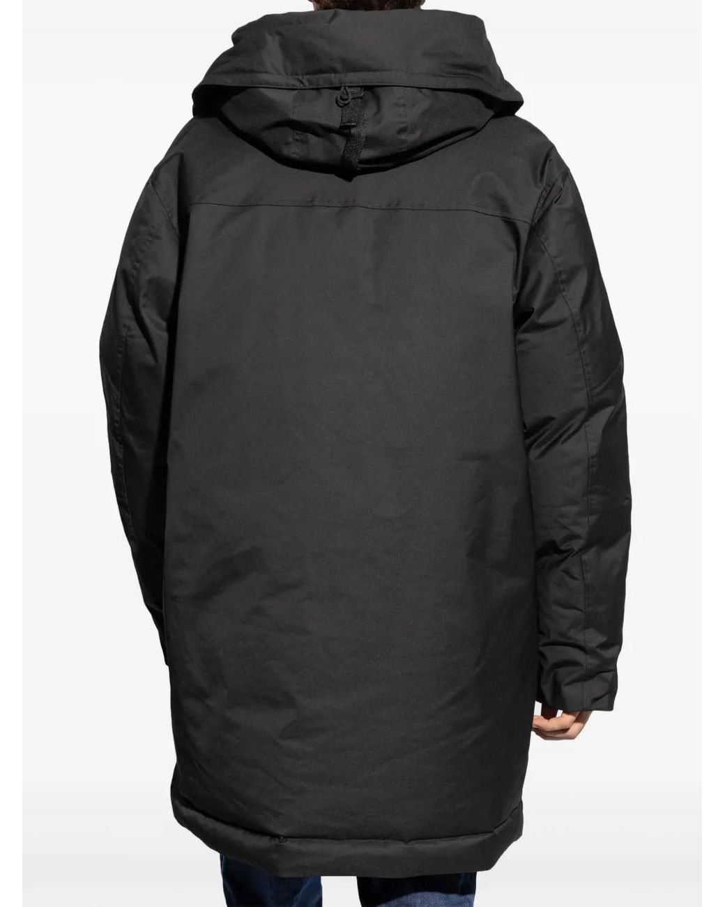 DSquared² Black Techno Down Parka Kaban for men