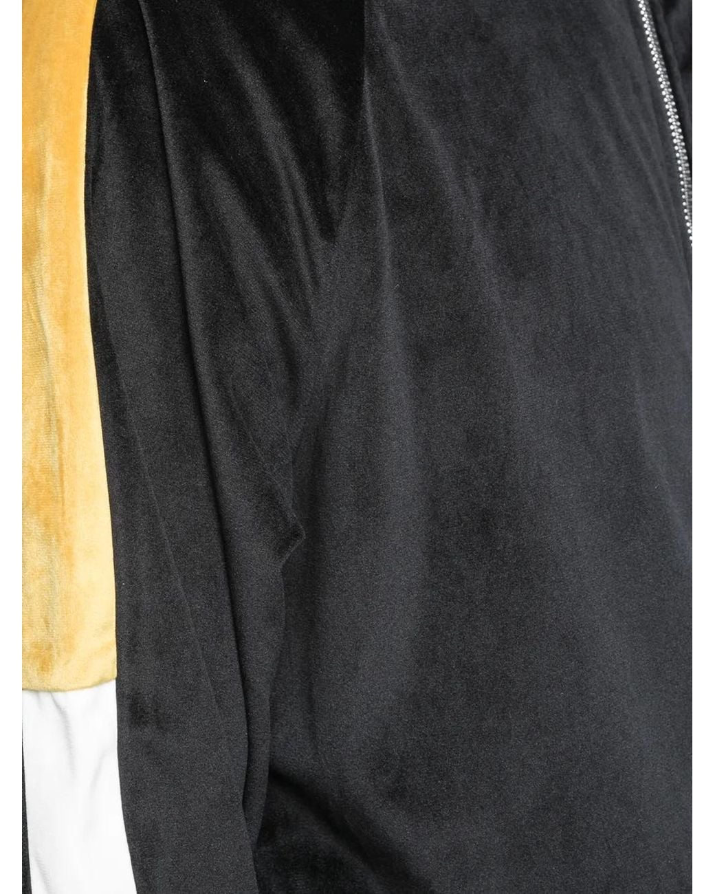 God's Masterful Children Black Velvet Retro Bomber Jacket for men