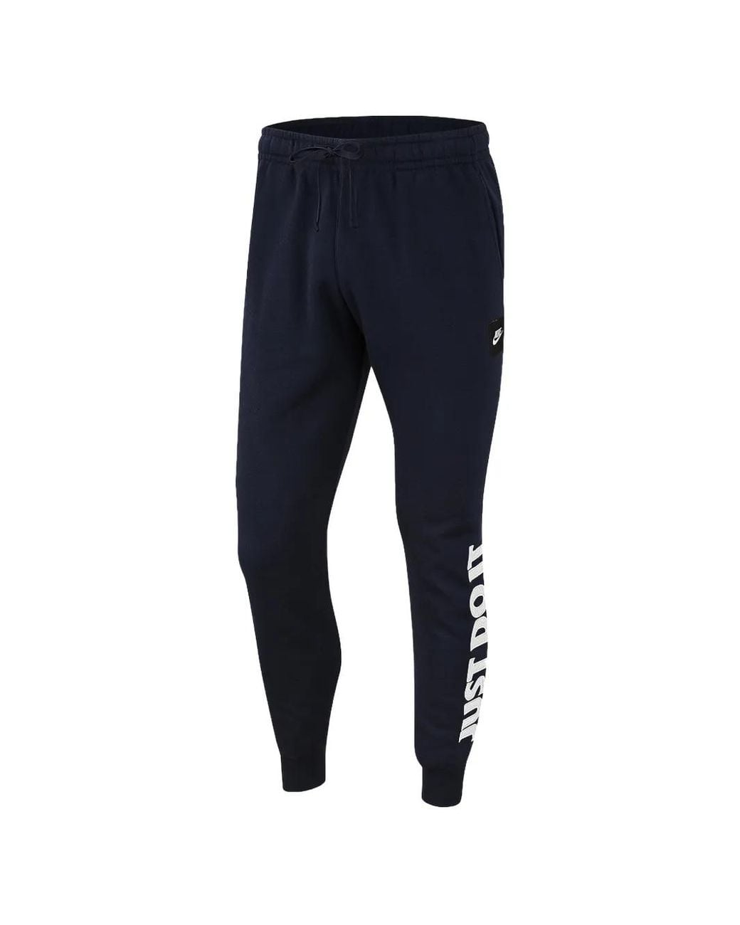 Nike Blue Just Do It Fleece Track Pants for men