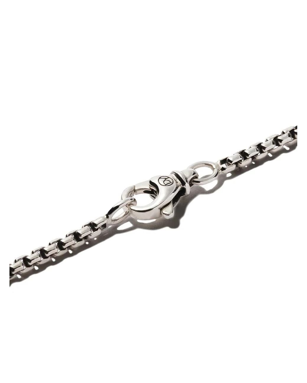 David Yurman Metallic Sterling Box Chain Necklace (2.7Mm) for men
