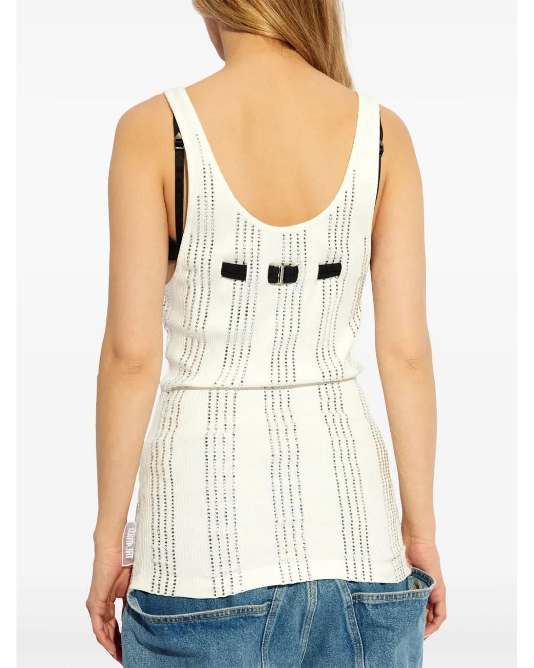 The Attico Natural Double-Layered Top