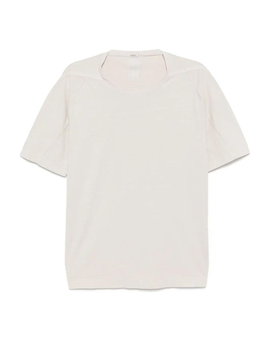Transit White T-Shirt À Manches Courtes for men
