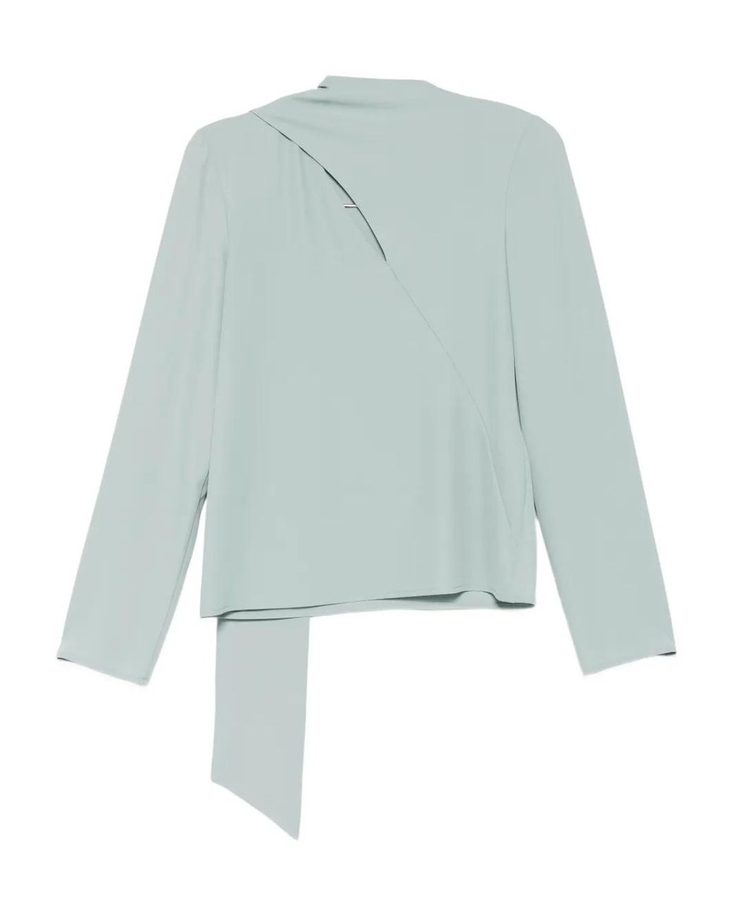Patrizia Pepe Blue Asymmetric Blouse