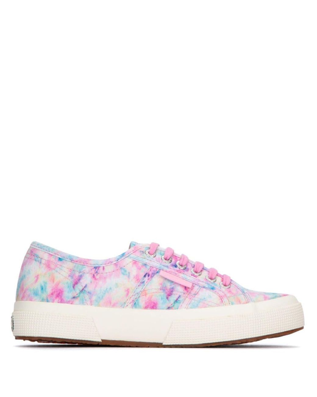 Superga Tie Dye Logo Tag Sneakers in Pink Lyst UK
