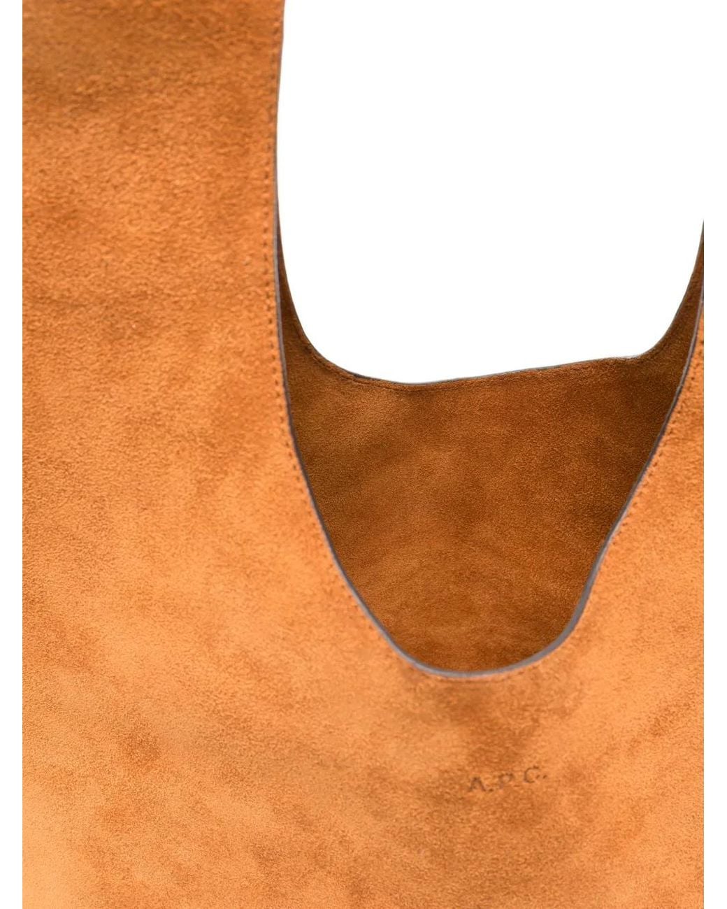 A.P.C. Brown Suede Shoulder Bag