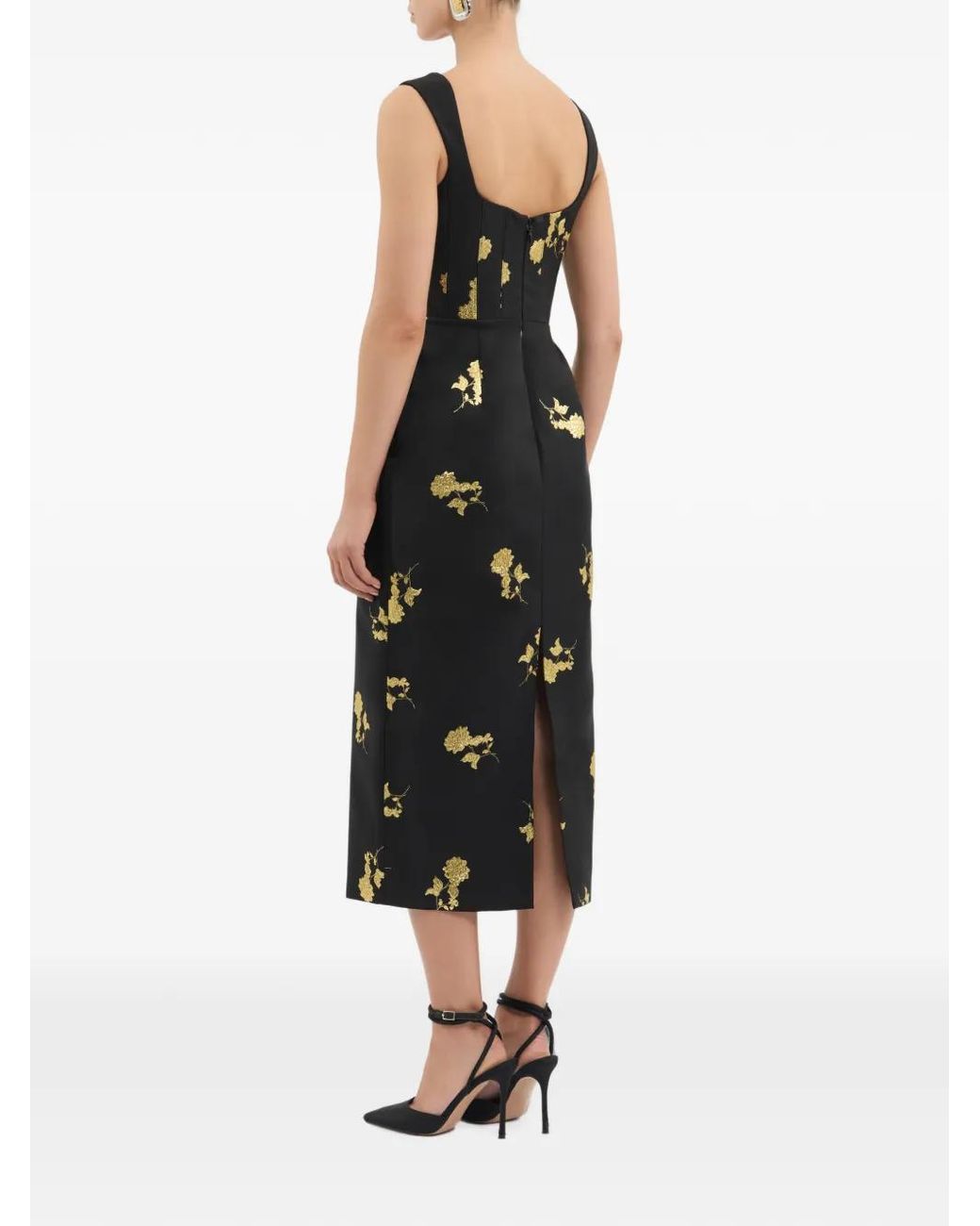 Rebecca Vallance Black Mariya Midi Dress