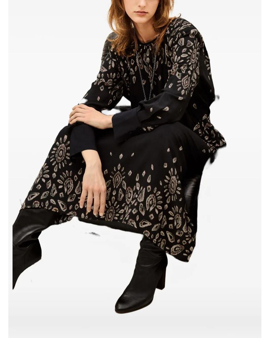 Ba&sh Black Belline Midi Dress