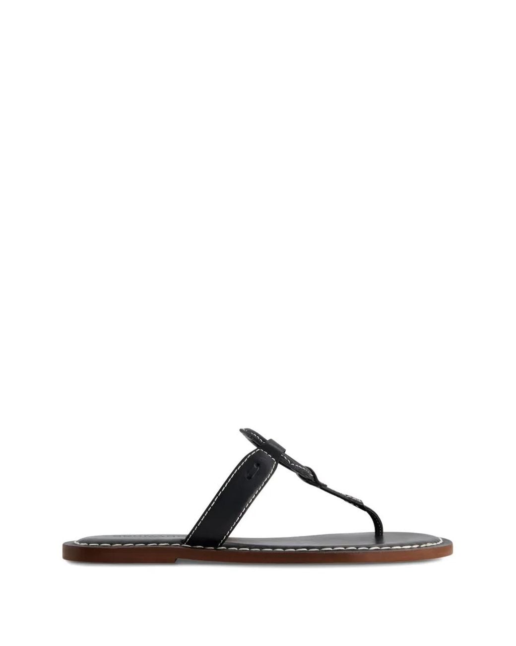 Bernardo Black Matrix Ring-Detail Sandals
