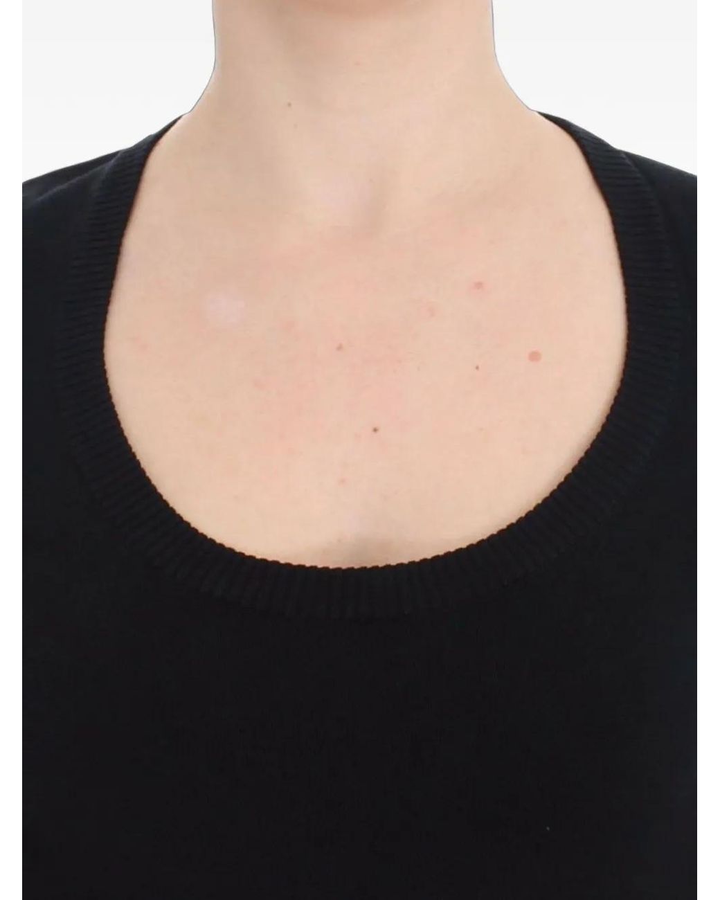 Dolce & Gabbana Black Round-Neck Sweater