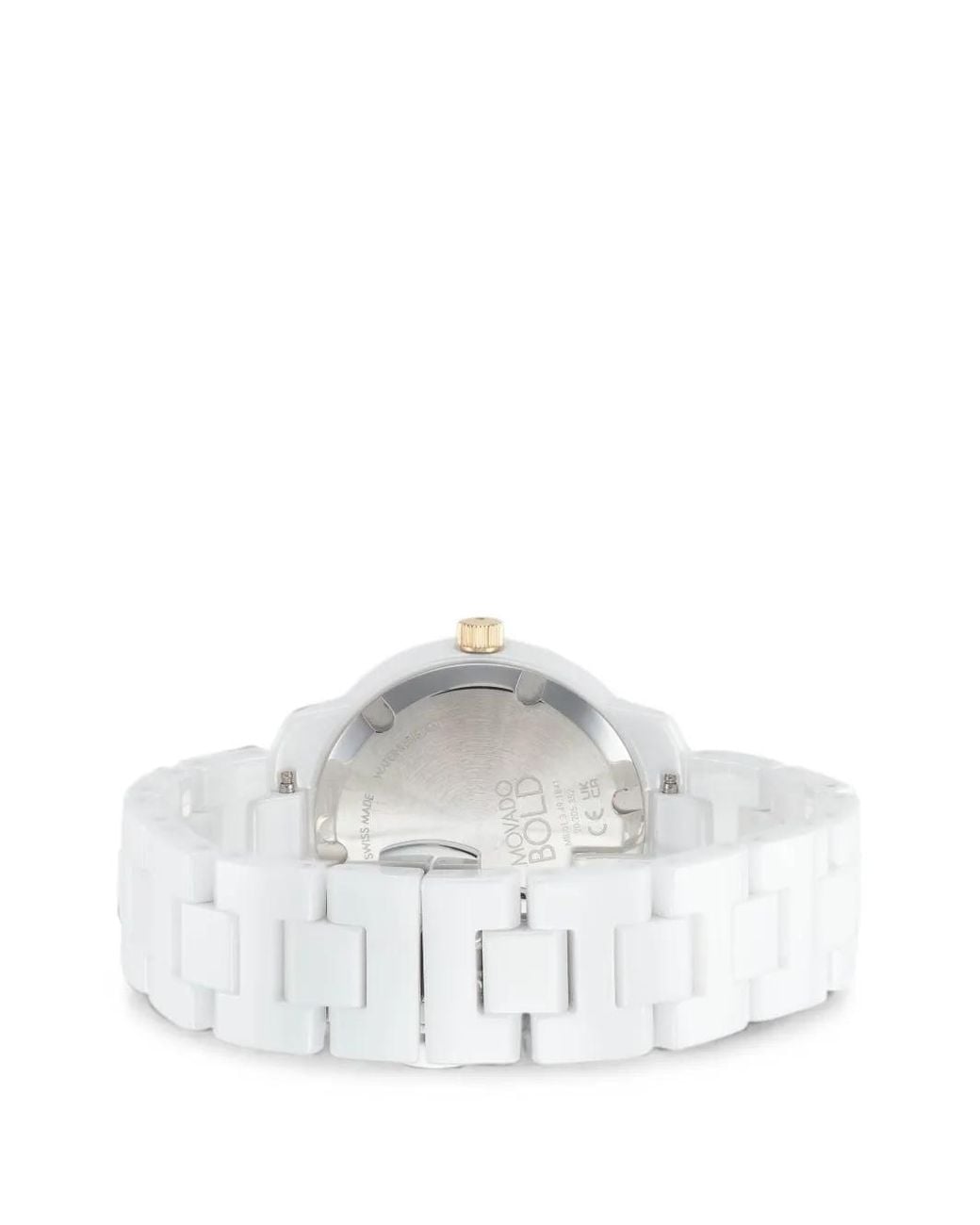 Movado White Bold 38.5Mm Watch
