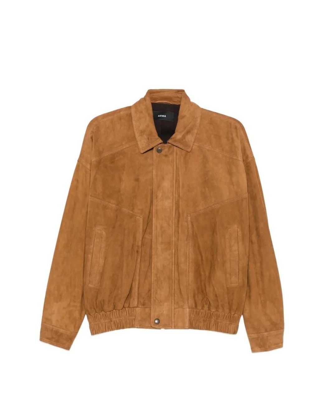 Arma Brown Frederica Suede Bomber Jacket