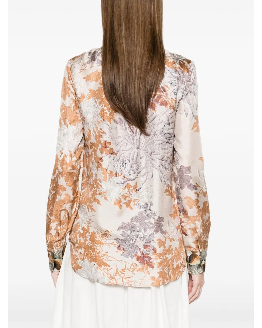 Pierre Louis Mascia White Floral Print Shirt