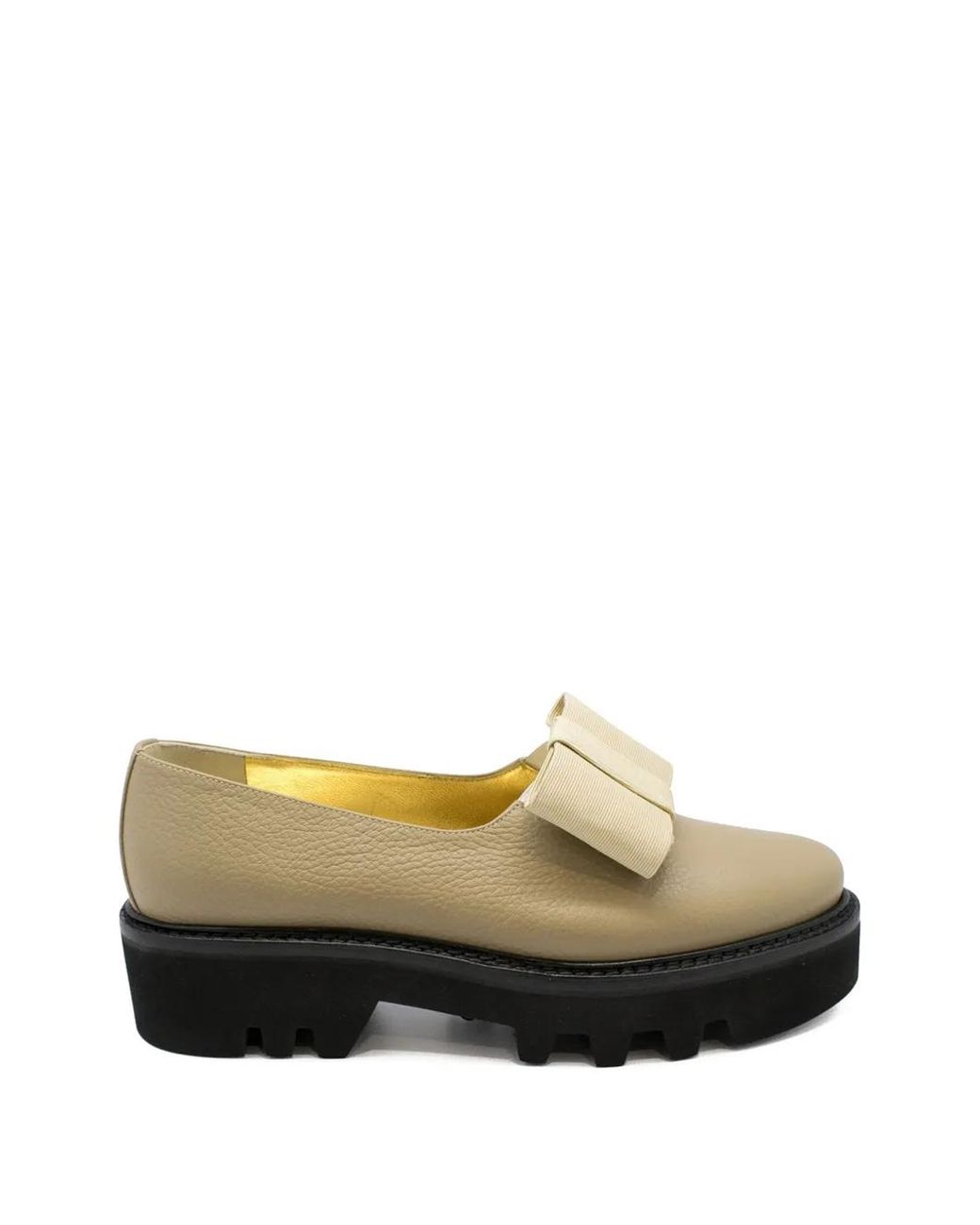 Walter Steiger Gray Bow Leather Loafers